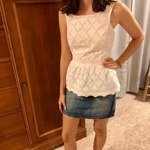 Lily Pulitzer eyelet top